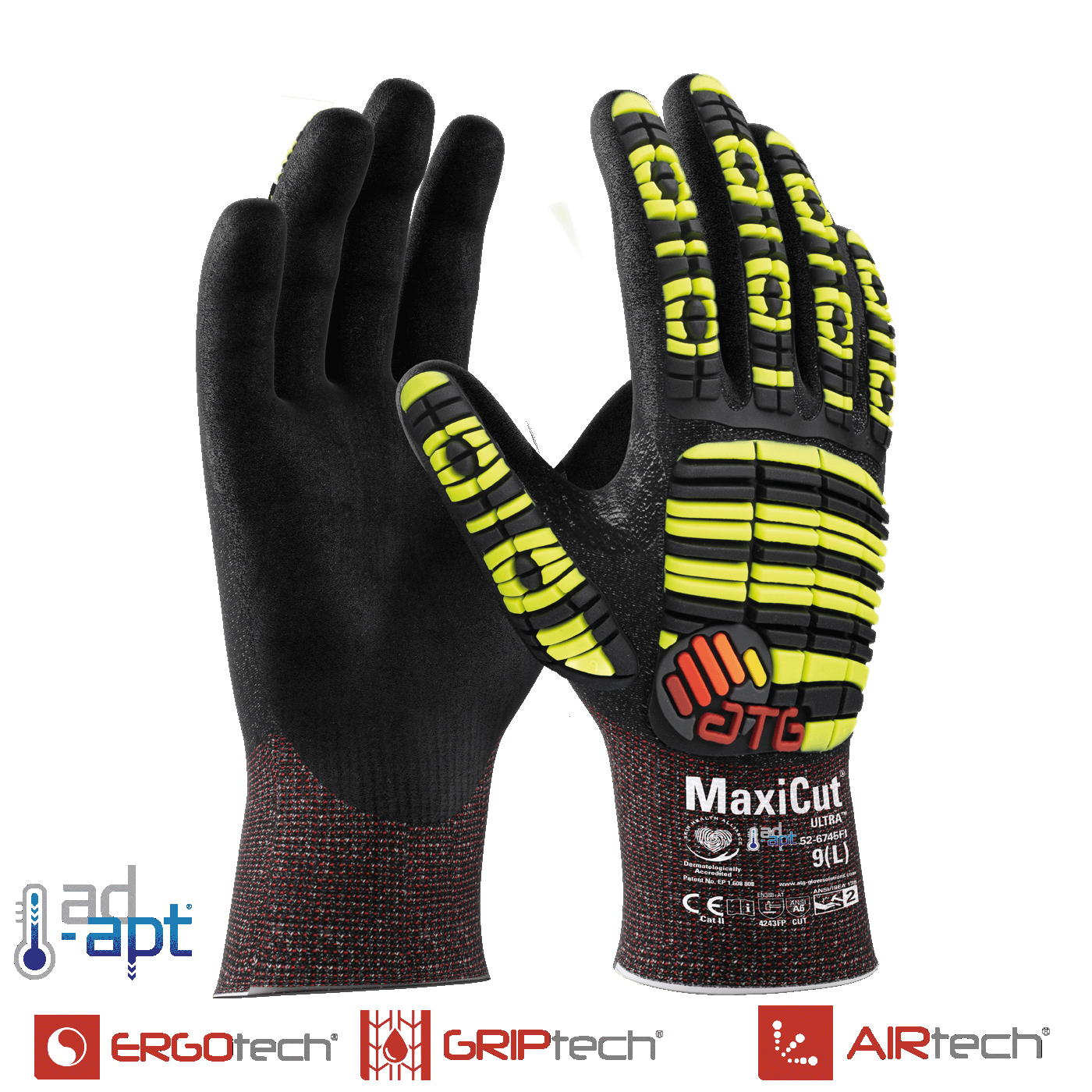 MaxiCut® Ultra™ 52-6745FI | Schnittschutzhandschuh Level 2F mit Stoßschutz