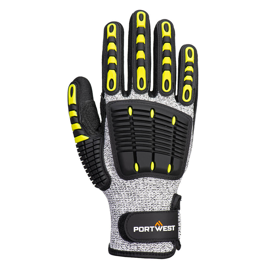 A722 Schnittfester Stoßschutz-Handschuh | Level C | TRP Stoßschutz & Nitrilgriff – Bild 2